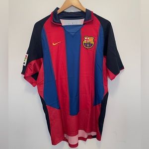 RETRO FC BARCELONA 2003 RONALDINHO #10 VINTAGE JERSEY